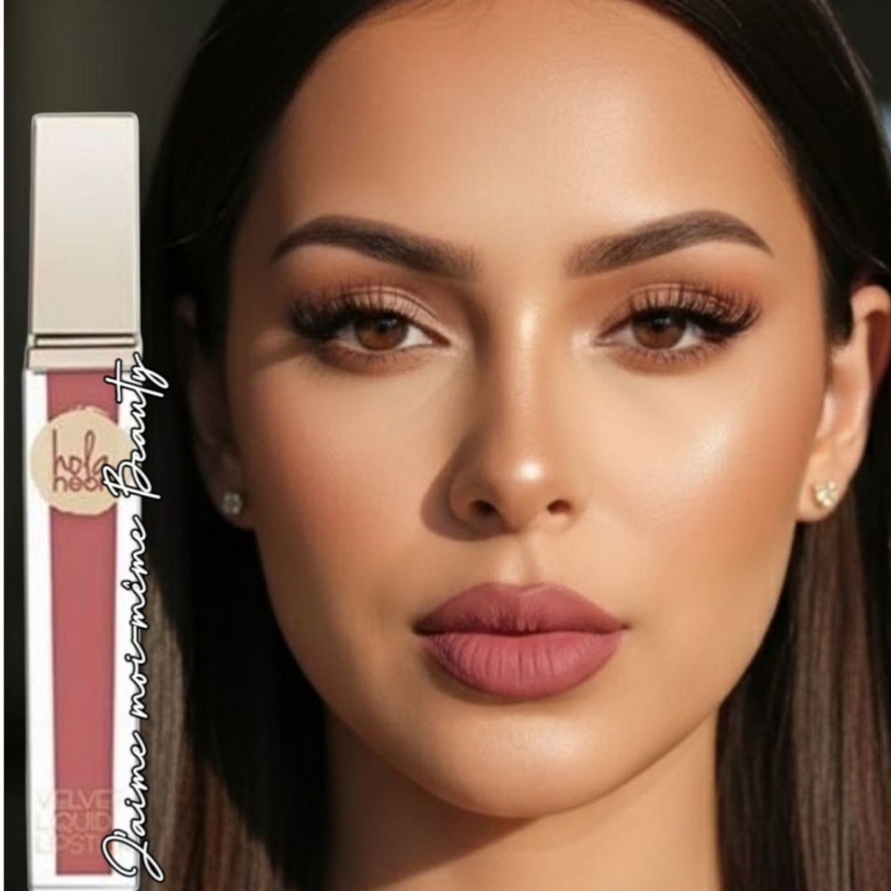 The Easy Sell Velvet Liquid Lipstick by Hola Neon - Cool Nude Mauve
